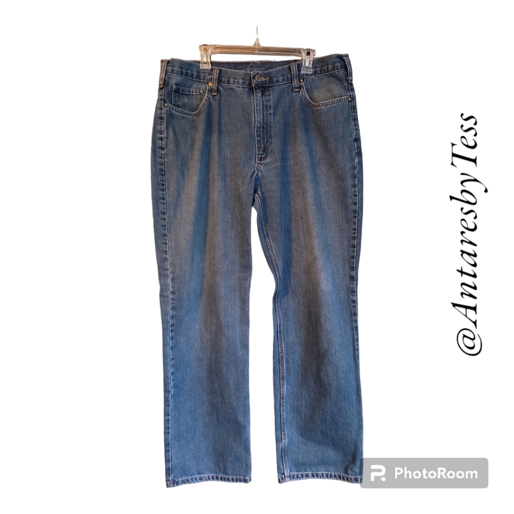 Carhartt jeans 38 x 31.5" straight leg blue gorpcore craftsman outdoor